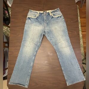 98 brand jeans  rose lace bootcut jeans 20
